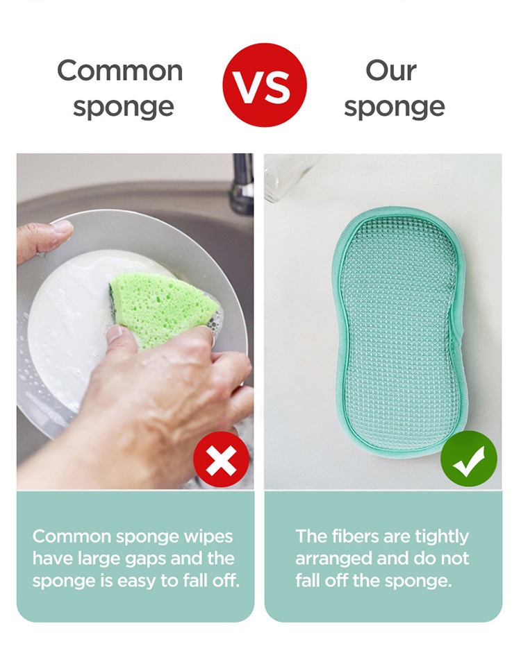 Multi-purpose sponge pad Scrub _ wipe 2 in 1-6
